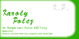 karoly polcz business card